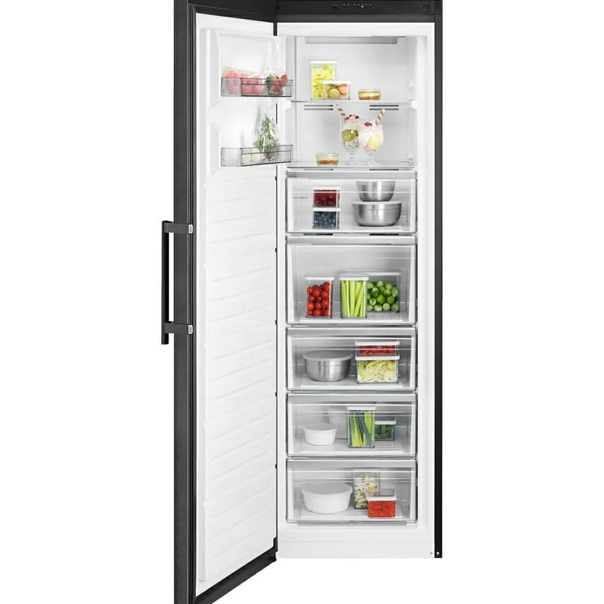 OAG7M281DL 7000 NoFrost Svart med MultiFlow och FastFreeze