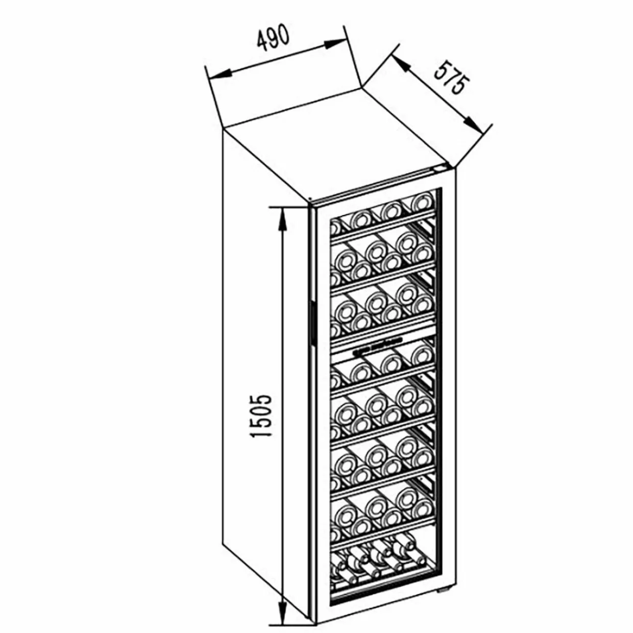 Polar Collection 83 Full Glass PCD83FGB