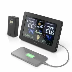 Premium Trådlös Termometer med WiFi & Multigivare Svart