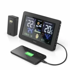 Premium Trådlös Termometer med WiFi & Multigivare Svart