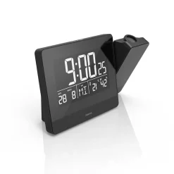Projektion Plus Charge Digital Klocka med Projektor Svart
