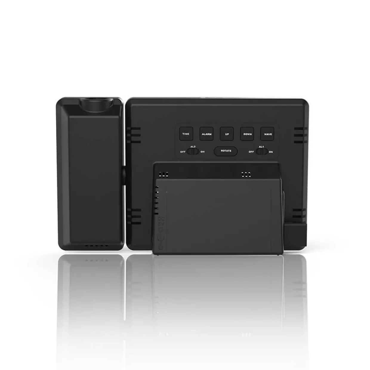 Projektion Plus Charge Digital Klocka med Projektor Svart