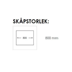 Radius 700 B X Rostfri Enkel med Korgventil & Vattenlås