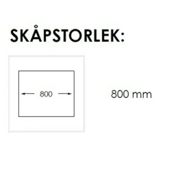 Radius 80 KBX Rostfri Dubbel med Korgventil & Vattenlås