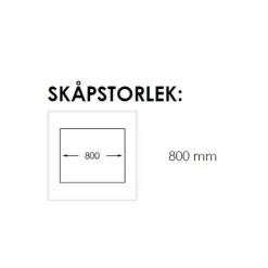 Radius 80 K X Nickel - Rostfritt Stål för Kök & Tvättstuga