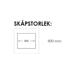 Radius 80 K X Rostfri Dubbel med Korgventil & Vattenlås