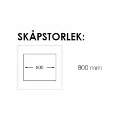 Radius Solid 800 Rostfri Stål Diskho Kök 80cm