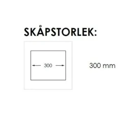 Radius 230 X Rostfri Enkel med Korgventil & Vattenlås