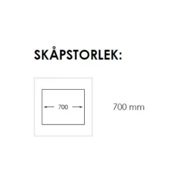 Radius 600 X Rostfri Enkel med Korgventil & Vattenlås