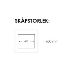Radius 550 X Rostfritt Stål för Kök och Tvättstuga