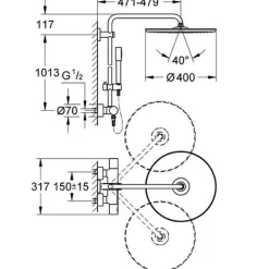 Rainshower System 400 27174
