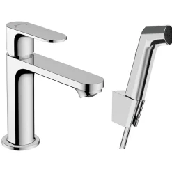 Rebris S 1-grepps 110 med Bidettehanddusch och Duschslang 160 cm utan Bottenventil