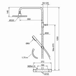 Rexx Shower System Kit