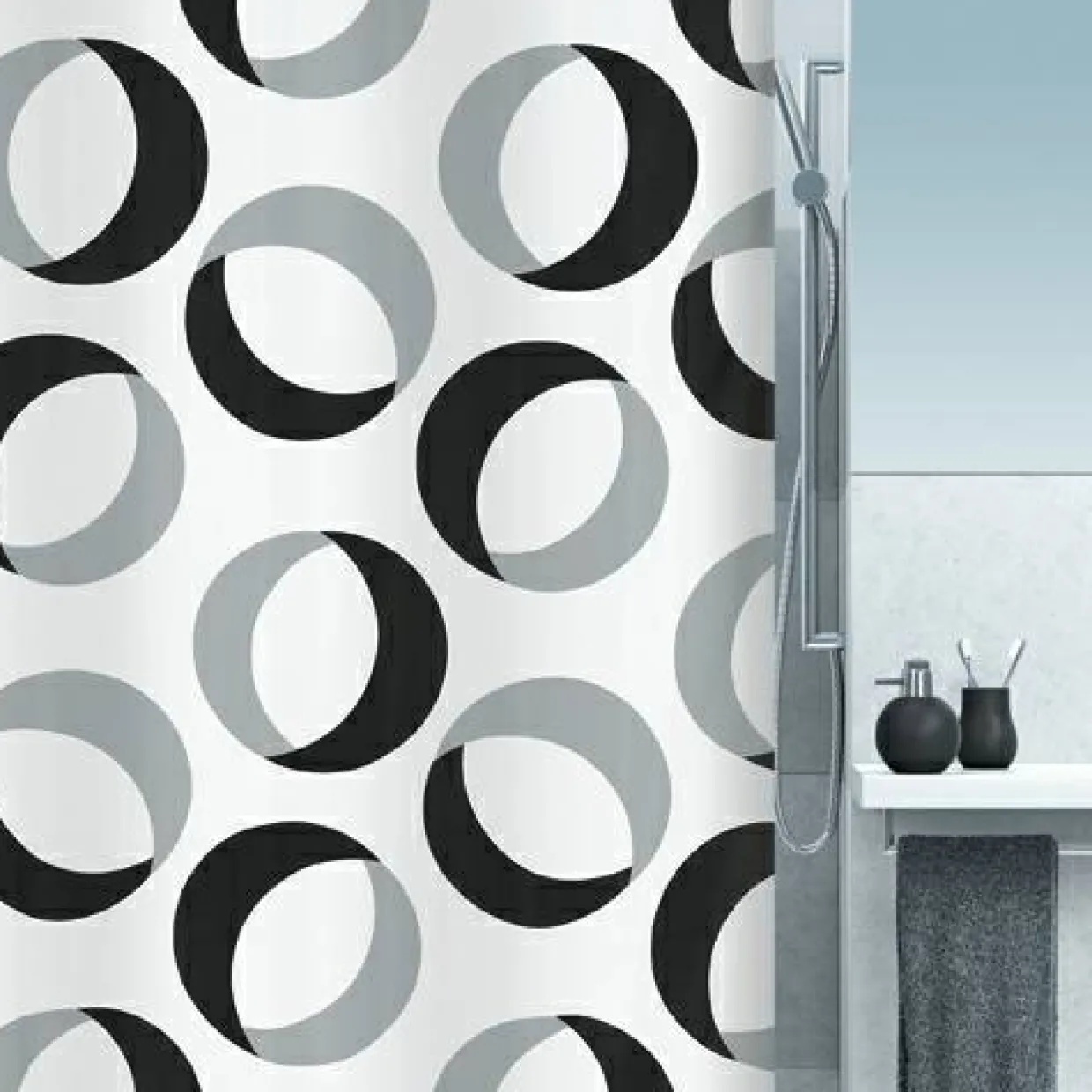 Rings Grey-Black 180X200