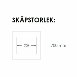 Rubin NR 700 Rostfri Infällnad för Kök och Tvättstuga