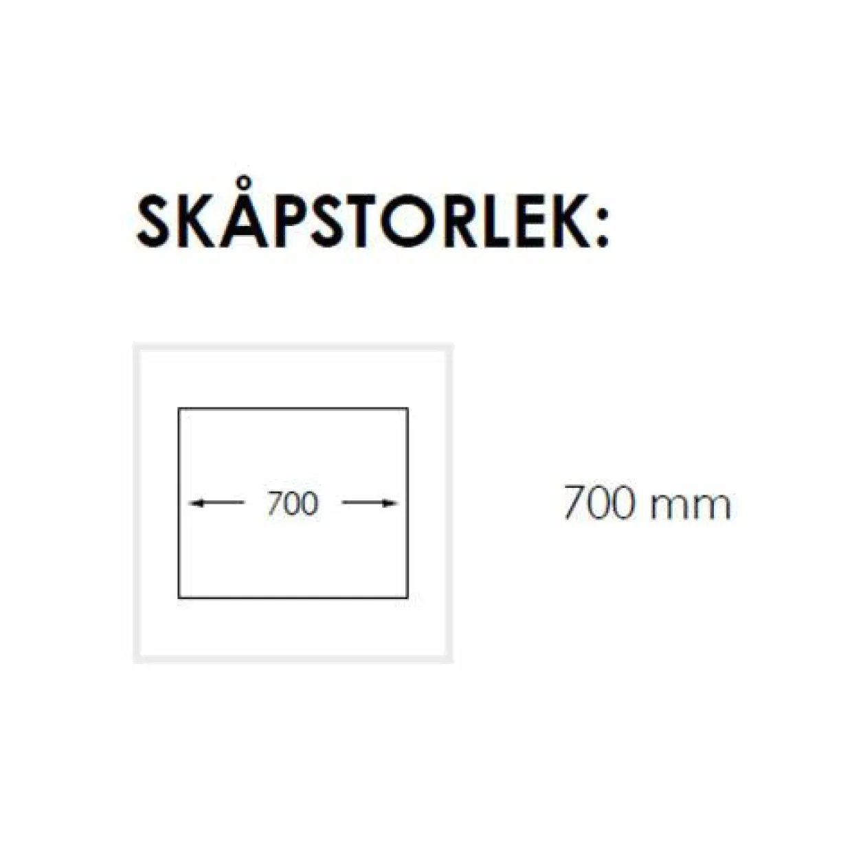 Rubin NR 700 Rostfri Infällnad för Kök och Tvättstuga