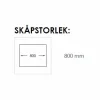 Safir 80 K B Rostfri Dubbel med Korgventil & Vattenlås