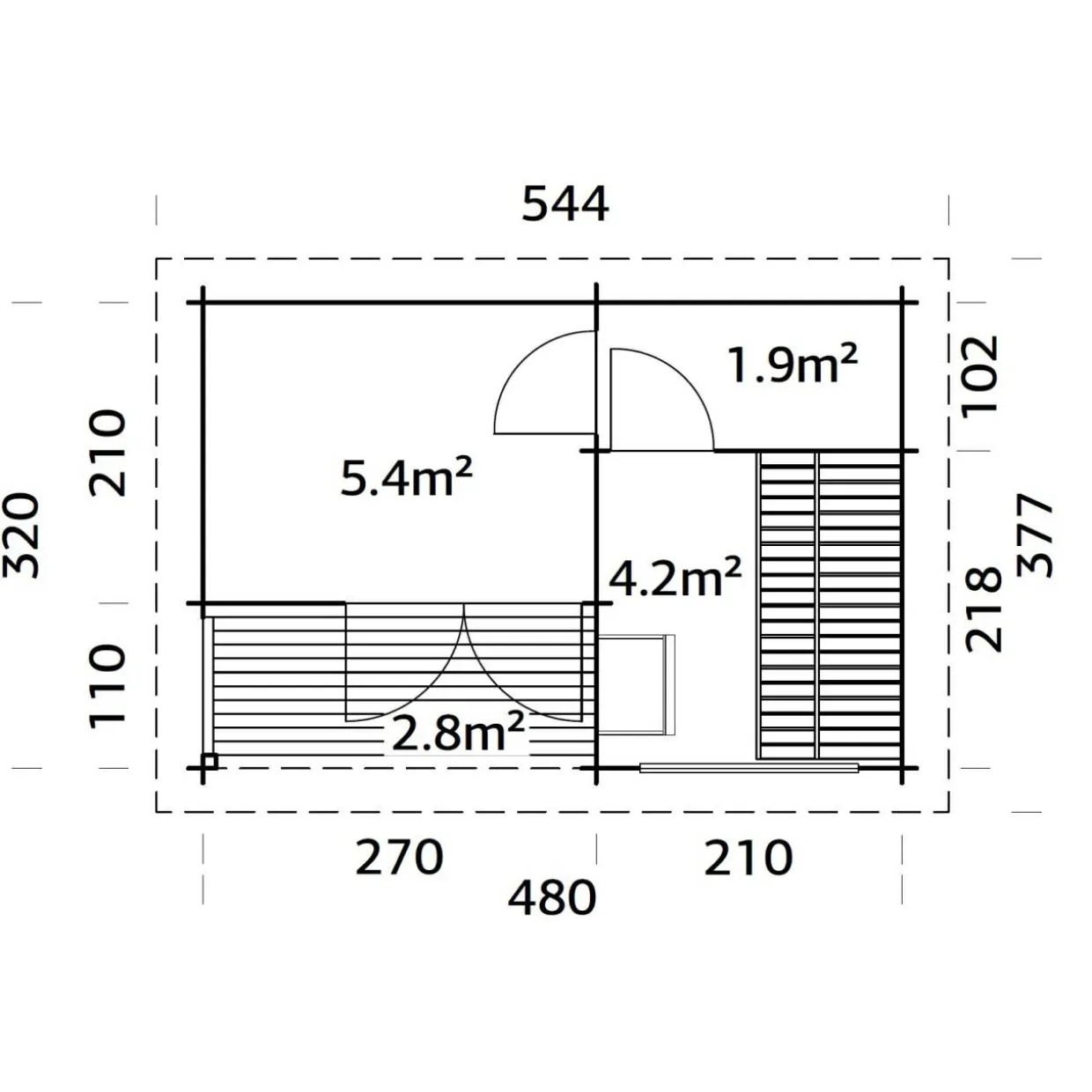 Sanna 15,4 m2