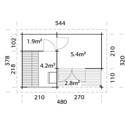 Sanna 15,4 m2