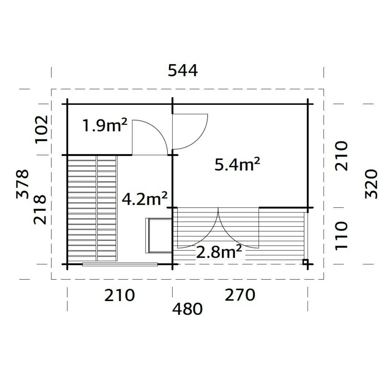 Sanna 15,4 m2