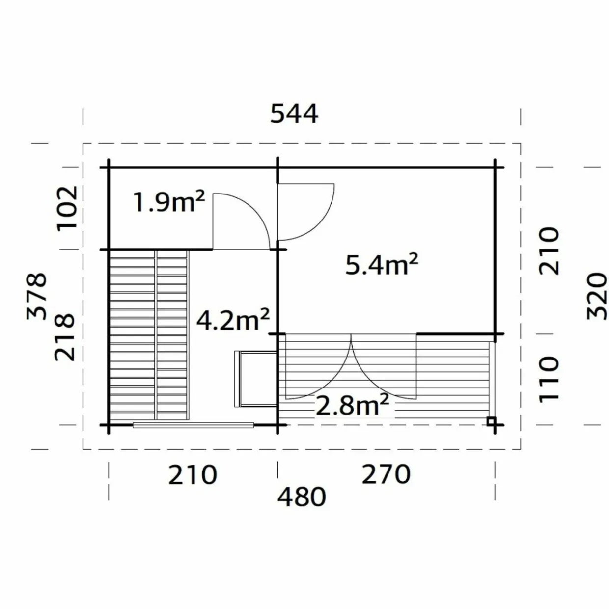 Sanna 15,4 m2