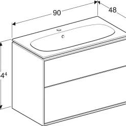 Sense Art Smal Design 90 med 2 Lådor