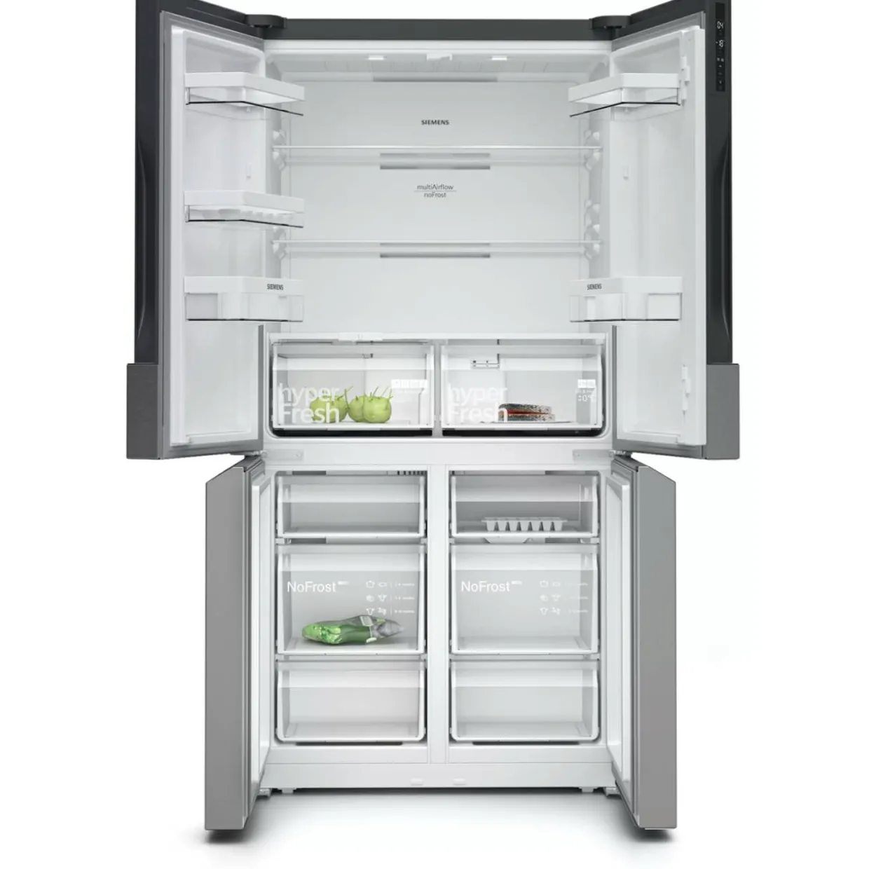Side by Side iQ300 French Door KF96NVPEA Rostfri