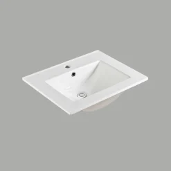 Slim Svart Ek 60 med Lådor och Spegel Luna LED