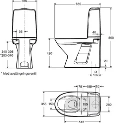 Spira 6260 Rimfree med WC-Lim