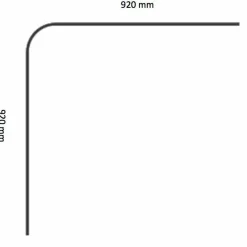 Stabil L-Form Svart