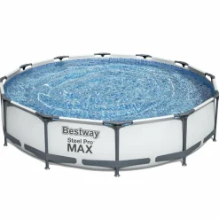 Steel Pro Max Ø3,66m 76cm Stålramspool Ovanmark med Filterpump