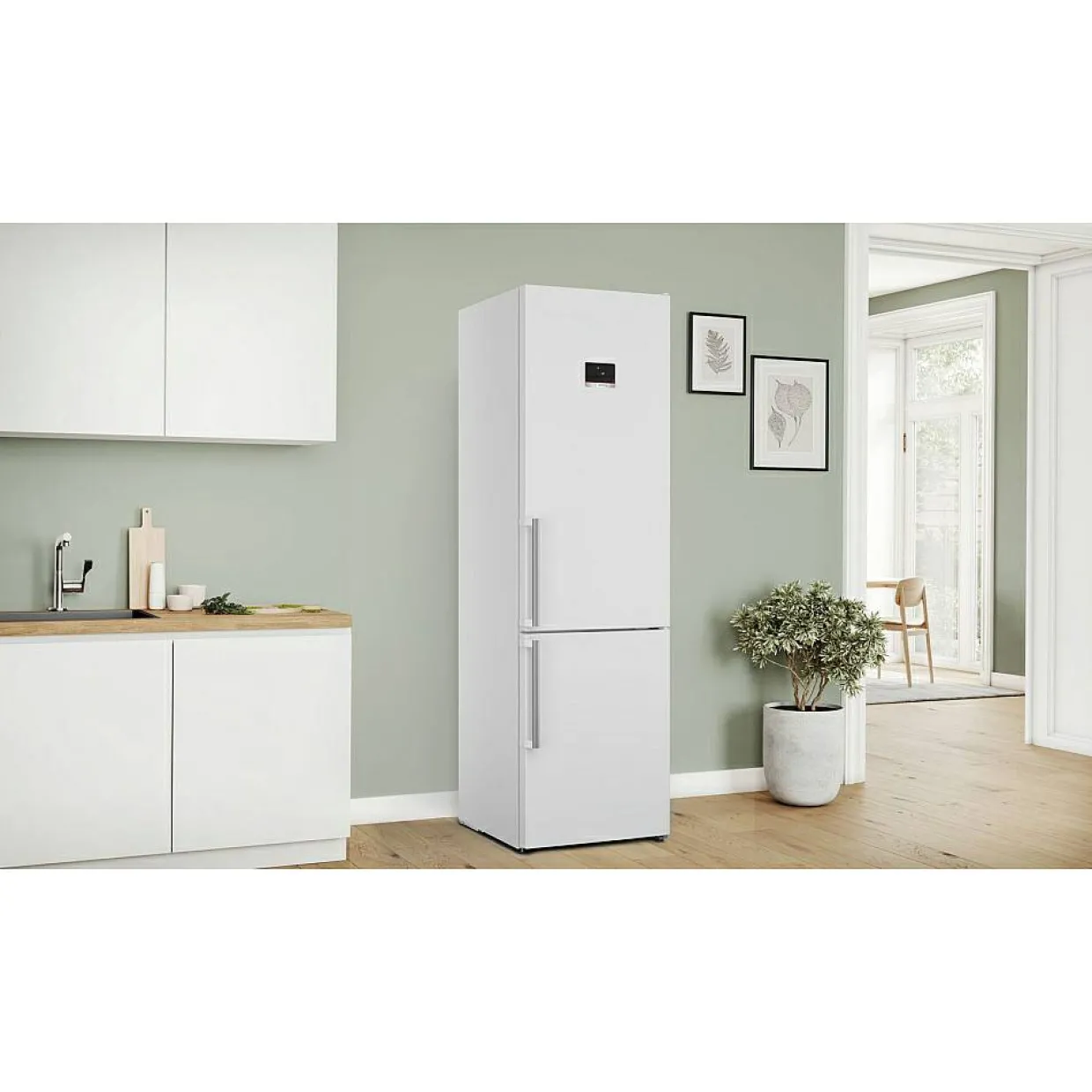 2 st KGN397WCT Serie 4 Vit NoFrost och VitaFresh