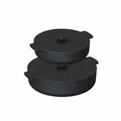 Svarta Gjutgärnspannor 21/26 cm 2-pack