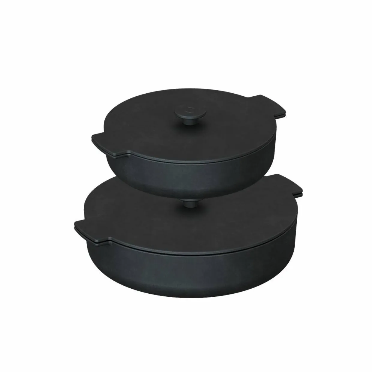 Svarta Gjutgärnspannor 21/26 cm 2-pack