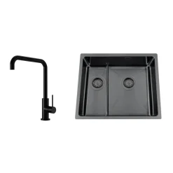 Titan 53 KHX Nickel med Köksblandare Steel Mood Shadow