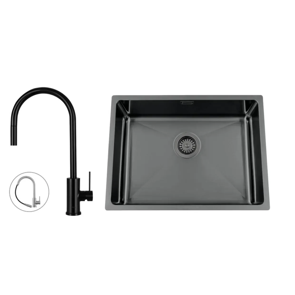 Titan 530 X med Köksblandare Steel Accent D