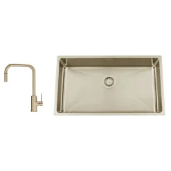 Titan 730 X med Köksblandare Steel Accent Square D