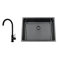 Titan 530 X med Köksblandare Steel Equip Shadow