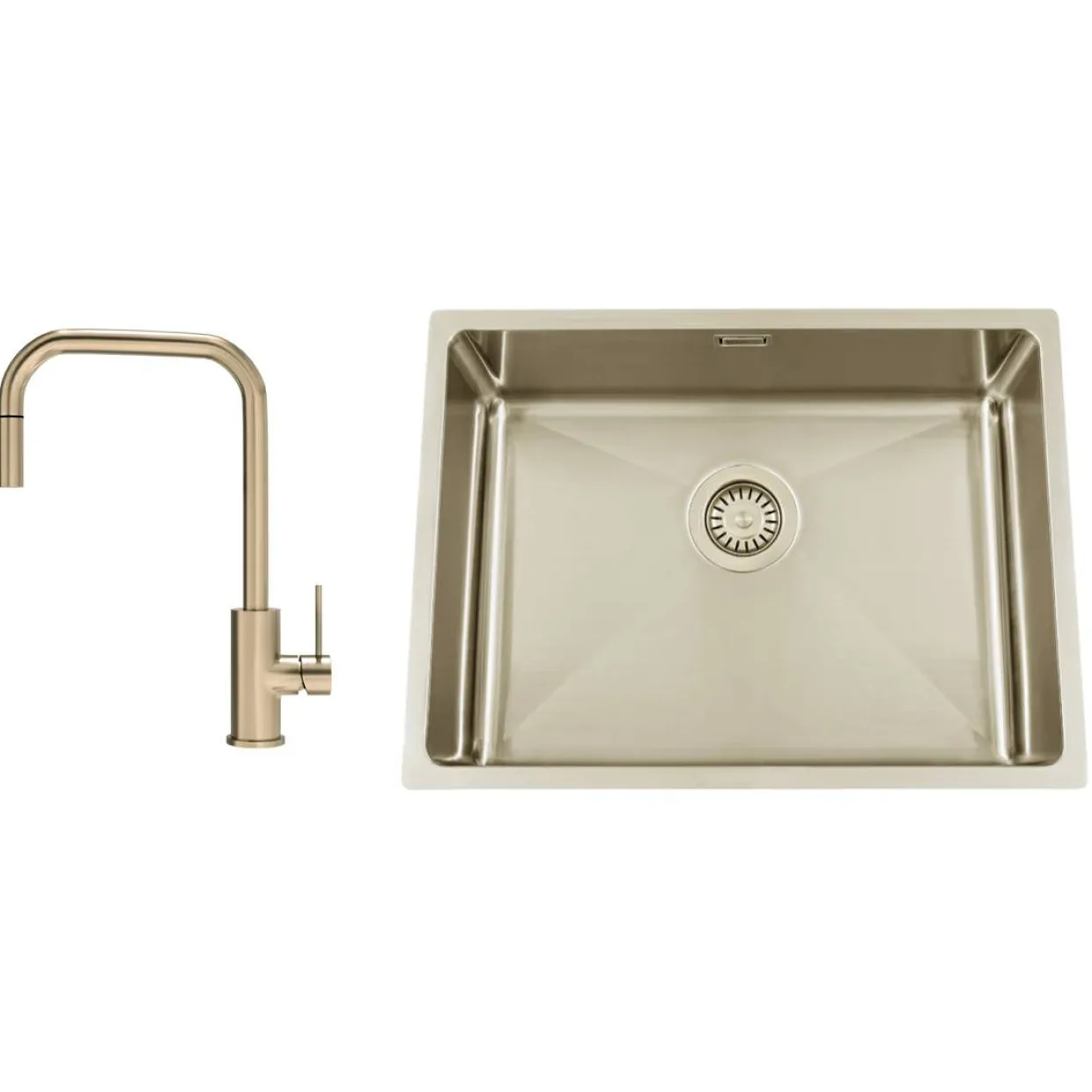 Titan 530 X med Köksblandare Steel Accent Square D