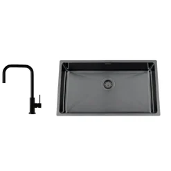 Titan 730 X med Köksblandare Steel Accent Square Shadow