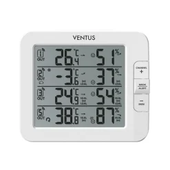 Trådlös W210 Vit Termometer med Multifunktionell Display