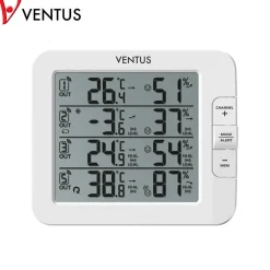 Trådlös W210 Vit Termometer med Multifunktionell Display