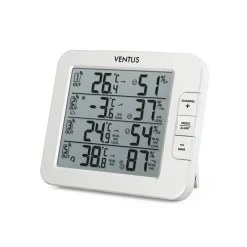 Trådlös W210 Vit Termometer med Multifunktionell Display