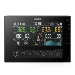 Trådlös W850 Svart Termometer med Wifi & 10 Dagars Prognos