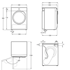 TR702K84L Vit För Effektiv Torkning
