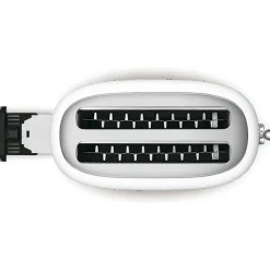 TSF02WHEU Vit 50-tals Retro Design med Extra Breda Fack