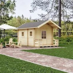 Tulilampi 10,3 m² Fristående Utebastu med Sadeltak & Dubbla Rum