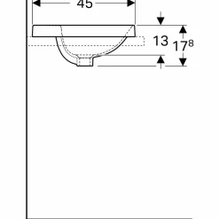 Variform 500 mm Infälld Ovalt Kanthylla