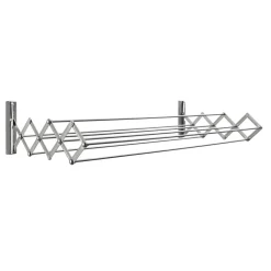 Vägghängd & Hopfällbar 100 cm Stål Silver