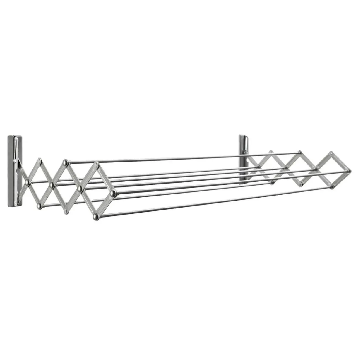 Vägghängd & Hopfällbar 100 cm Stål Silver